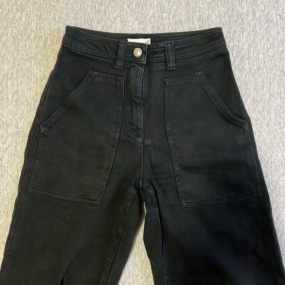 aritzia wilfred free riley carpenter pants in black size 00